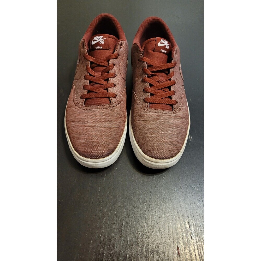 Size 12 - Nike Check Solar SB Canvas Premium Dark Team Red - Picture 2 of 10